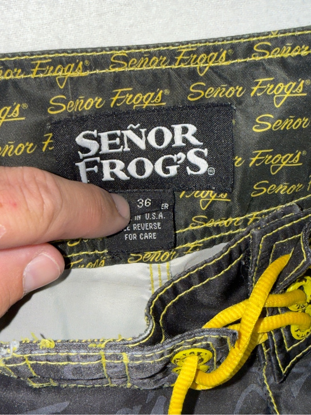 Y2K flame board shorts senor frogs - Picture 4 of 8